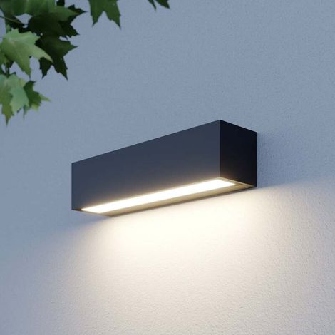 [GEBRAUCHT] B-Ware Lucande Außenwandleuchte Wandleuchte Lengo LED Gartenlampe anthrazit 25cm IP65 (1/2)