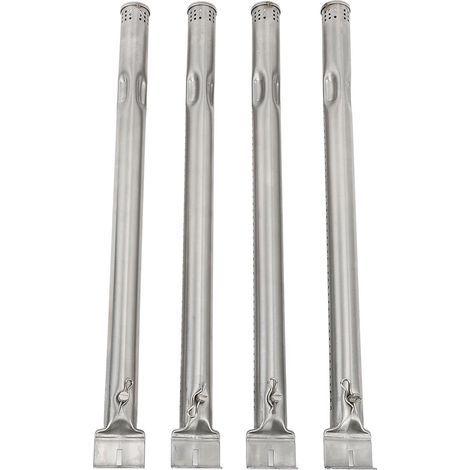 Tube de brûleur de Gril à gaz de 4 pièces, Tuyau de brûleur de Gril de Barbecue Universel de Haute résistance d'acier Inoxydable (1/5)