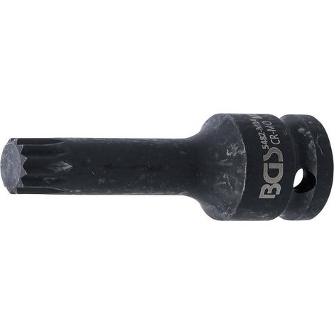 Douille à Embouts à Choc 78 mm - 12,5 mm (1/2), Denture Multiple Intérieure XZN - Précision et Robustesse - D-Work (1/5)