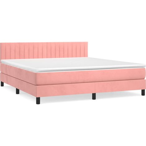 Maison Exclusive - Boxspringbett mit Matratze Rosa 180x200 cm Sam