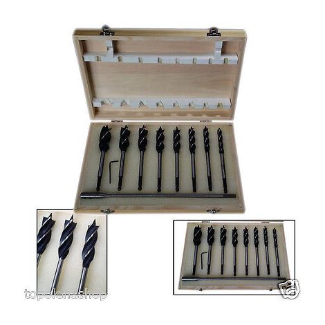 SET 8 PUNTE PER TRAPANO TASSELLATORE PUNTALE AUTOFILETTANTE LEGNO CON PROLUNGA