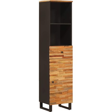 vidaXL  Bathroom Cabinet  Artisan Oak 38 x 33 x 160 cm Solid Mango Wood