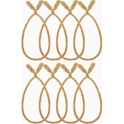 Weihnachtsgirlanden-Krawatte 51 cm, handgewebt, wiederverwendbar, zum Verpacken von Geschenken (Gold) (1/5)