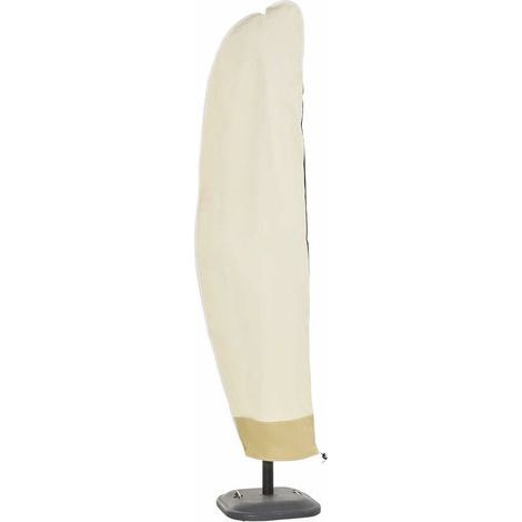 Housse de parasol déporté imperméable 265 x 30 x 40 cm – Tissu Oxford avec revêtement PVC étanche – Cordon de serrage intégré