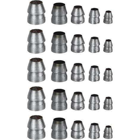 25 pièces Cuñas Redondas de Hierro Multiusos para Martillos y (1/5)