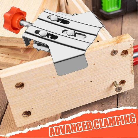 Serre-joints d'angle à 90 degrés en acier inoxydable multifonctionnels, serre-joints d'angle droit en forme de T, compatibles avec les serre-joints d'angle pour le travail du bois. (1/5)