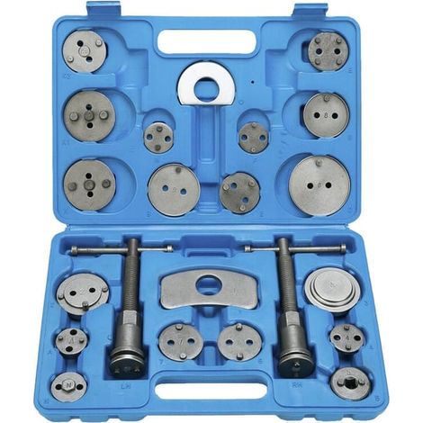 Set de 23 pièces pour rétraction de pistons de frein, outil d'atelier auto, répartiteur pour étriers de frein (1/4)