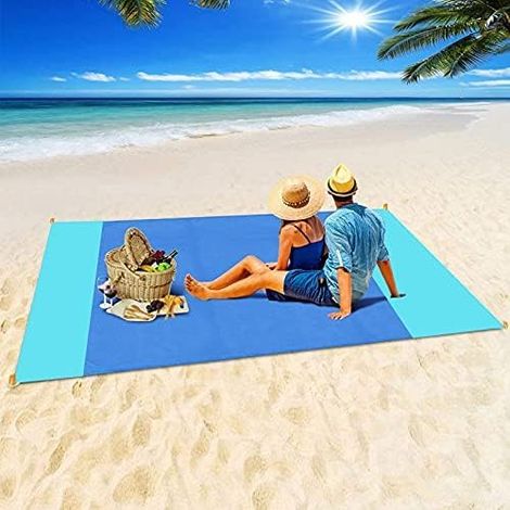 Tapis de plage XXL anti-sable imperméable pour pique-nique (1/5)