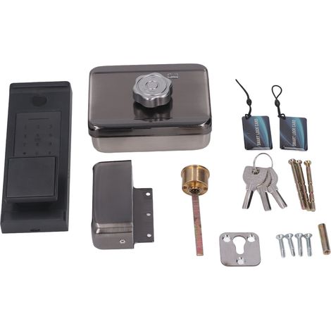 Serrure connectée intelligente Biométrique Empreinte digitale Carte RFID Code PIN Application TTlock Acier alliage zinc Haute sécurité (1/5)