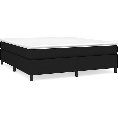 Maison Exclusive - Boxspringbettgestell Schwarz 160x200 cm Stoff (1/5)