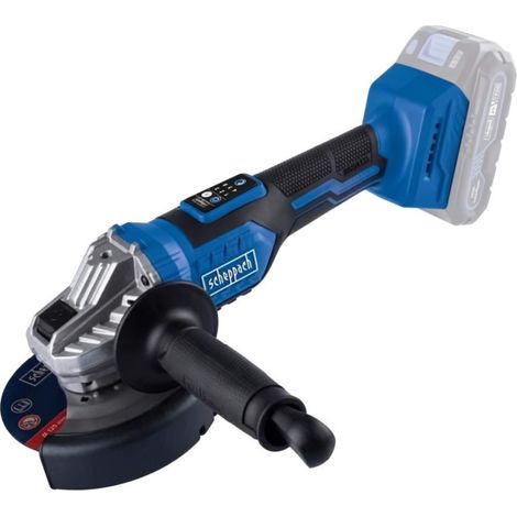 Scheppach Meuleuse d'angle sans fil IXES 20V - BC-AG125-X - Brushless - 6 vitesses - Disques Ø125mm - Protection antisurcharge - Softgrip - Vendue sans batterie ni chargeur (1/3)