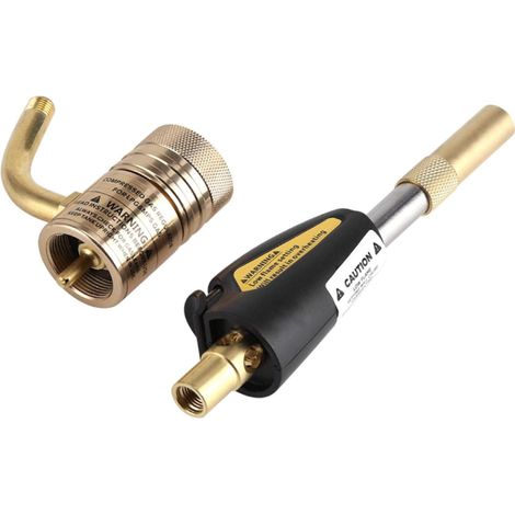 Kit Soplete Piezoeléctrico + 4 Cartuchos Gas MAPPRO 400g  2200°C  Profesional Fontanería y Aire Acondicionado