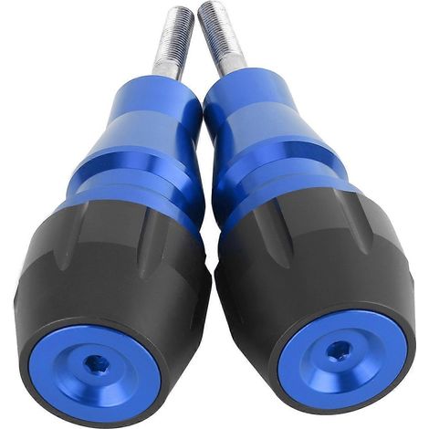 Protection universelle pour pot d'échappement de moto, 10 mm, patin de protection de cadre, acier inoxydable, bleu (1/5)