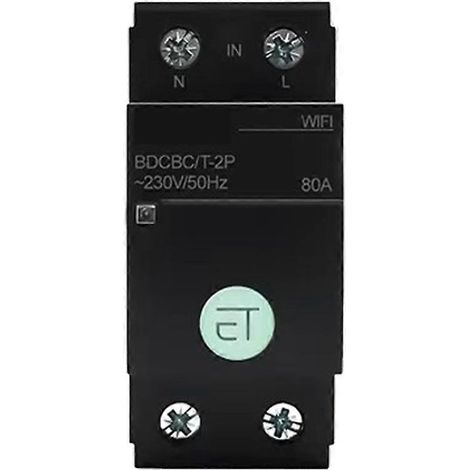Disjoncteur Wi-Fi Tuya, minuterie intelligente, relais, commande vocale via l'application Tuya EWeLink pour maison connectée B (1/5)