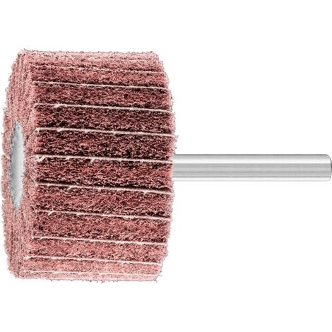PFERD POLINOX Vlies-Schleifstift PNZ Ø 50x30mm Schaft-Ø 6 mm A180 für Feinschliff und Finish (1/5)