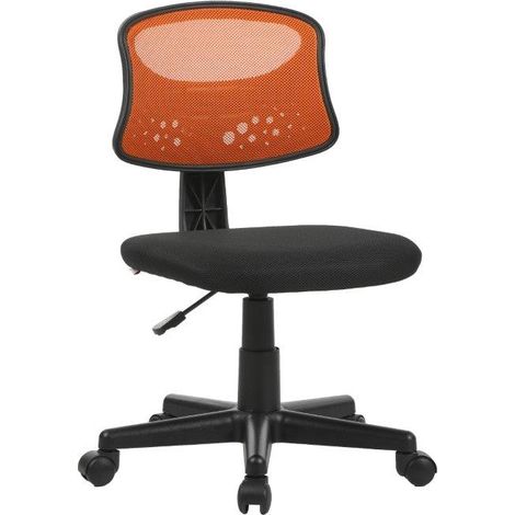Sedia Girevole Operativa mod. Pencil colore arancione alzata a gas 43x48xH77