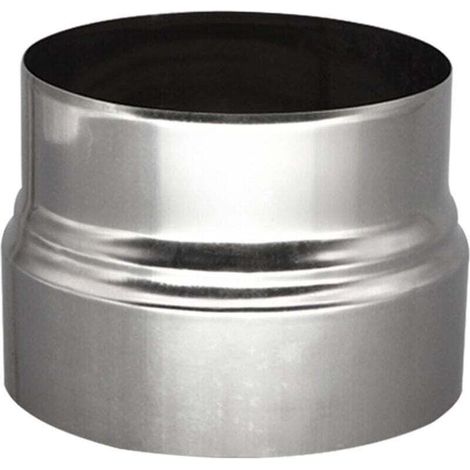 Réducteur de tuyau de poêle 120 mm à 110 mm - Raccord de, XU,poêle - En acier inoxydable - Réduction du tuyau de cheminée - KZQ (1/4)