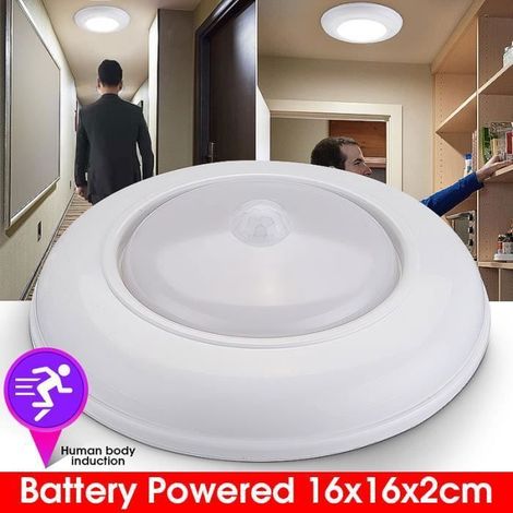 TEMPSA Lampe de plafond LED détecteur de mouvement à piles sans fil 120 °-Ywey (1/4)