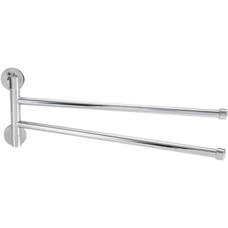 Stainless Steel Towel Rack, Space Saving Swivel Wall Mounted Towel Rack (1/5)