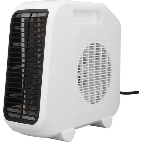 Generic Petit Radiateur d'espace électrique 2 Réglage du Matériel de Chauffage Rapide Mini Chauffage Portable pour le Bureau à Domicile 1800w Matériau ABS Blanc (Plug UE 220V) (1/5)