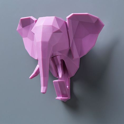 Crochet Tête De Cerf - Patère Murale En Résine - Décoration Intérieure Design Animal - Pour Clés Bijoux Vêtements Sacs - 1 Pièce (1/5)