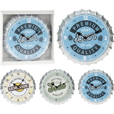Horloge Capsule Bouteille Design Rétro Unique - Basics