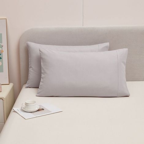 Taie d'oreiller fermeture enveloppe gris clair 51x76 cm (1/4)