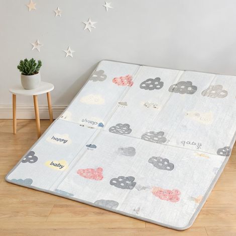 Parc de jeu pliable bébé 200 x 180 cm avec motifs alphabet et (1/5)