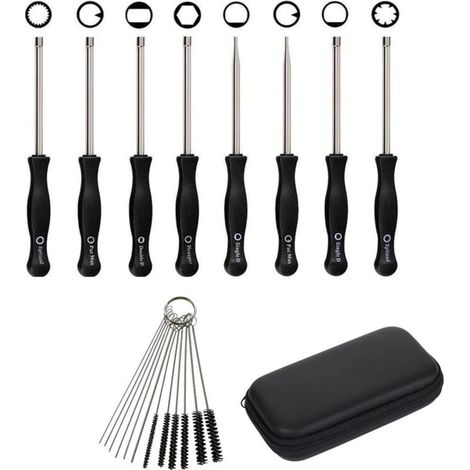 Set of 12 carburetor adjustment tools with screw drivers for small 2-stroke engines for Husqvarna chainsaws