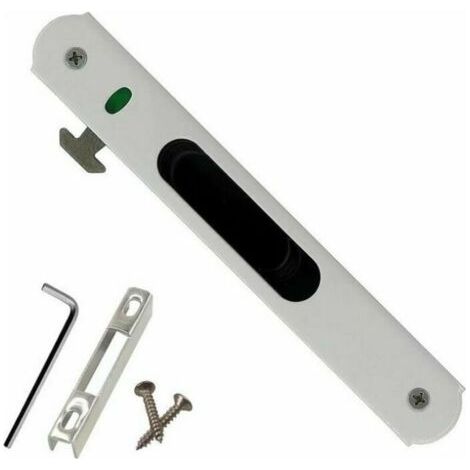 BUNTHAUS Lntyq Loquet et targette,Serrure de porte coulissante , Garnitures de quincaillerie de verrouillage simple de fenêtre de porte coulissante en acier inoxydable de ménage(19.82.8cm) (1/3)
