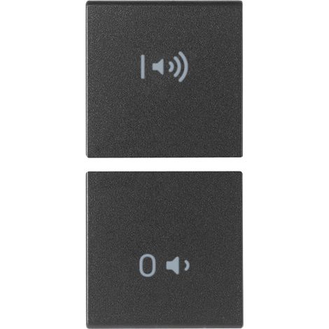 VIMAR - 19751.AB.4 2 halbe Tasten 1M EIN/AUS Lautstärke Antibatterie g