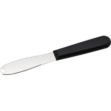 Perforiertes Buttermesser, Marmeladenmesser, Edelstahlspatel, gezahnter Käsespatel, Fabrik (1/5)