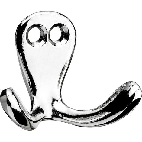 Hettich Zierhaken Zinkdruc kguss, Aluminium Optik, 1 Stück Hakenleiste