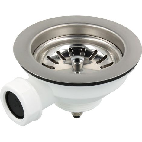 Soupape pour évier 3 1/2’’ diamètre 114 mm - G 1 1/2’’ avec sortie 1’’