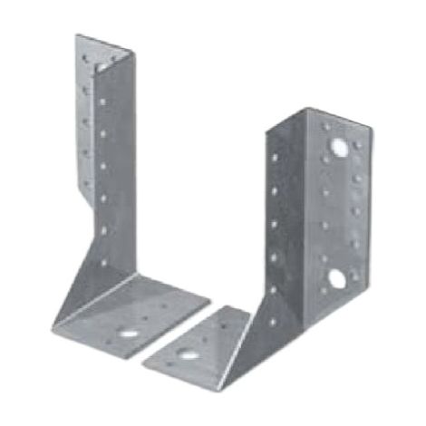 STAFFA SUPPORTO SCARPA TRAVE IN LEGNO LAMELLARE ALI ESTERNE ANCORAGGIO A MURO