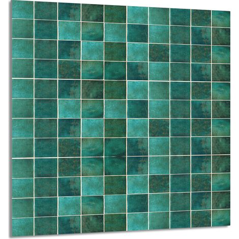 PANNEAU DE VERRE POUR CUISINE 60x65 Vert (1/5)