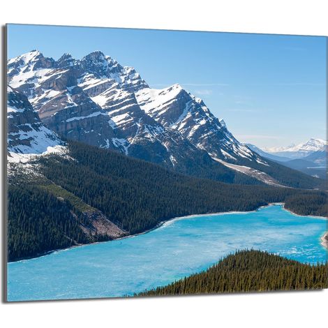 Glasschutzplatte für den Herd 60x52 Berge (1/5)