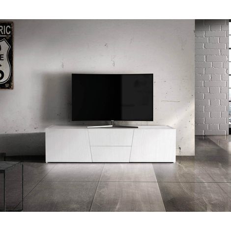 BURTON - mobile porta tv moderno in legno spazzolato (1/2)