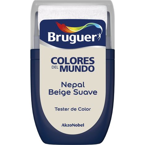 Bruguer Tester Colores del Mundo Pintura para paredes monocapa Nepal Beige Suave 30 ml