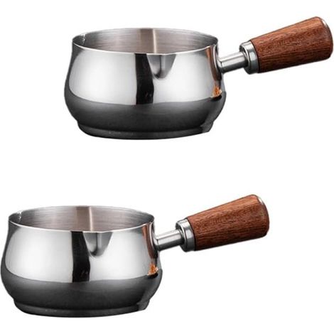 Mini crêpière - 60 ml - 2 pièces - crêpière en acier inoxydable 304 - bol à trempette pour chocolat - bol à trempette pour vinaigre (1/5)