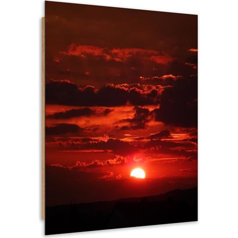 Quadro deco panel, Tramonto rosso - 40x60 (1/5)