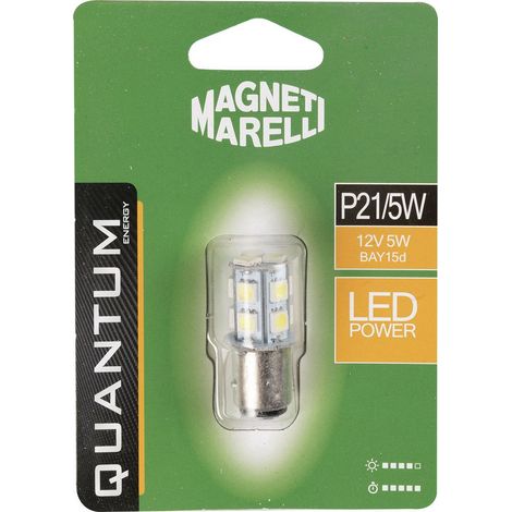 Magneti Marelli P21/5W lampadina singola auto LED SMD 12V/5W attacco BAY15d (1/3)