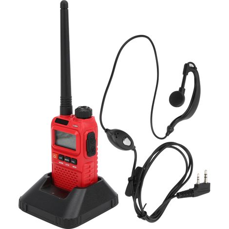 Tragbares Walkie-Talkie-Set mit Handgerät, LCD-Display und Kopfhörer, 100–240 V, EU-Stecker, 100–240 V (1/5)