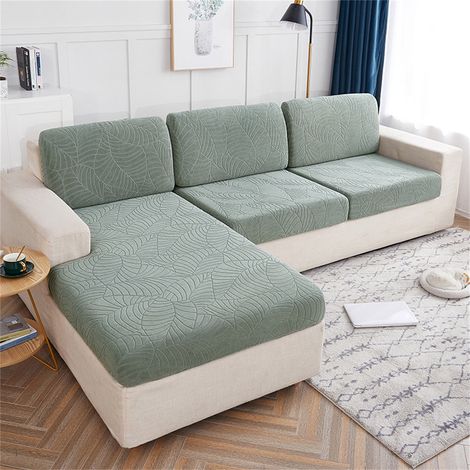 Housse De Coussin De Canapé - Élastique Haute Résilience - Protection Antitaches - Fibre Plonge - Pour Salon - Tailles 50 À 280 cm (1/4)