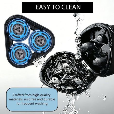 Tete De Rasoir De Remplacement - Acier Inoxydable - Pour Rasoirs Philips Serie 5000 AquaTouch PowerTouch - SH50 - 1 Unite (1/5)