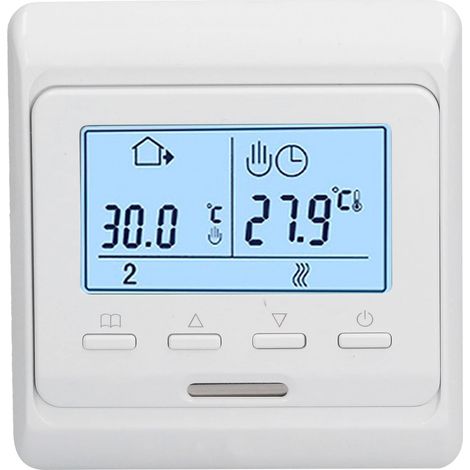 Termostato programmabile – pulsante robusto – schermo LCD – riscaldamento a pavimento – n. 1 (1/5)