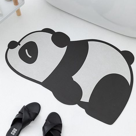 40 X 60 Cm Tapis De Sol Absorbant Diatomes Pour Animaux Mignons - Panda, Antidrapant Et Durable, Convient Pour La Maison, La Cuisine, La Chambre, (1/5)