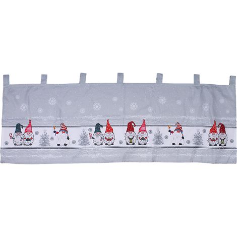 X-Mas Gardine mit LED Wichtel-M042521-wichtel