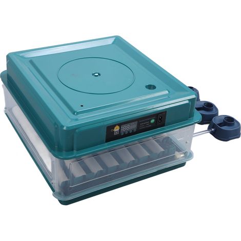 Incubateur LED vert, retournement automatique de l'eau, incubateur intelligent détachable pour l'éclosion des œufs, prise US 110V 48 (1/5)
