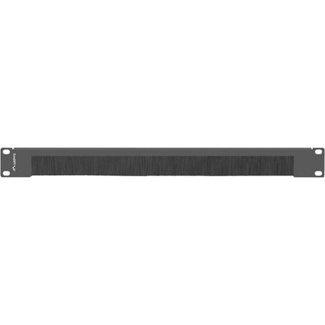 Pannello spazzolato Lanberg AK-1103-B per armadi rack da 19" 1U, nero (1/2)